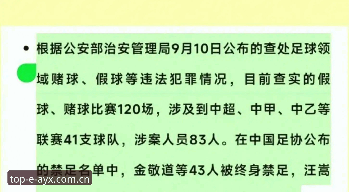 ayx爱游戏好处 中国足协第三批禁足名单最新动态:17人终身禁足,48人遭重罚